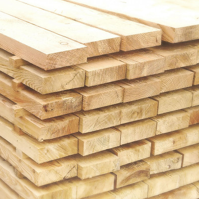 Строительная доска сорт 1-3 50х100х3000 осина/хвоя